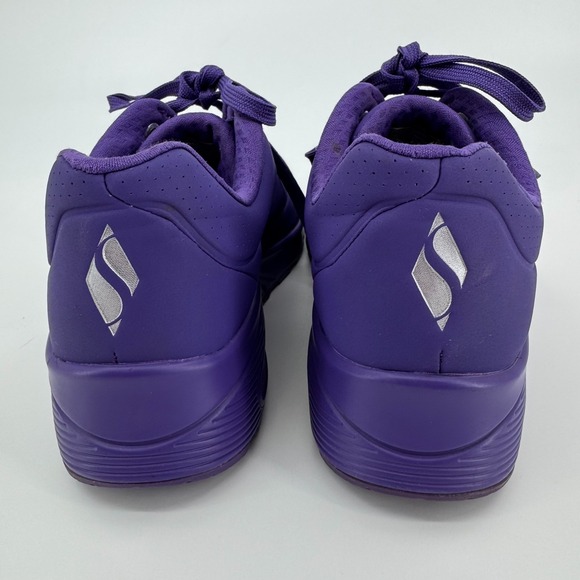 Skechers Uno Nights Shades Shoes WOMENS Purple Lace Up Sneakers SIZE 9.5 - Picture 4 of 8